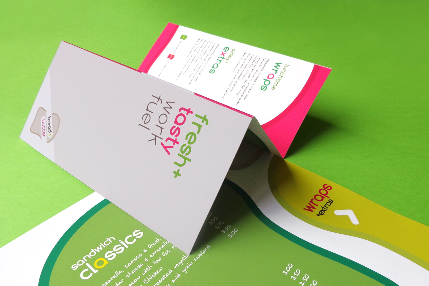 Leaflet design for catering company