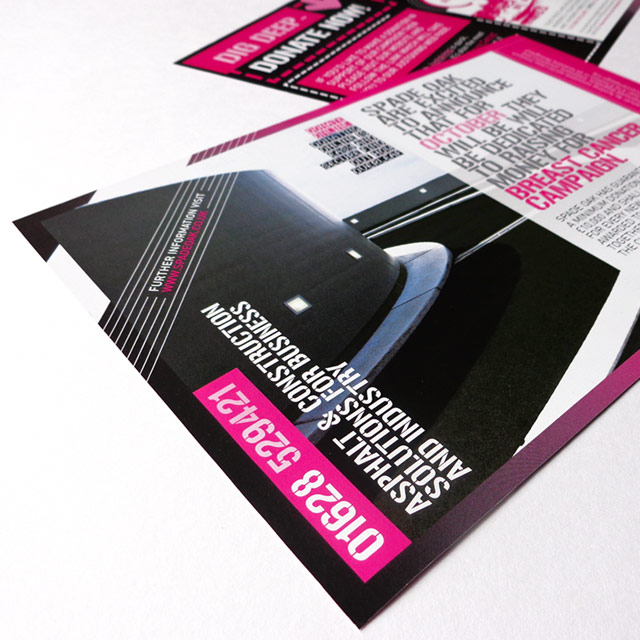 Flyer design and print for charity event
